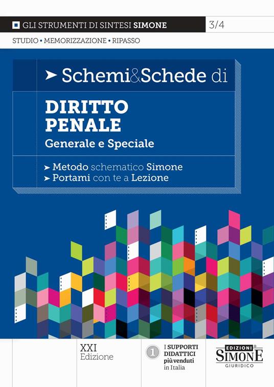 Schemi & schede di diritto penale. Generale e speciale - copertina