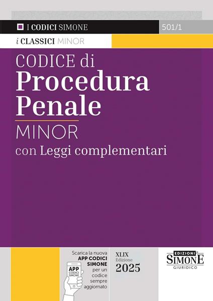 Codice di procedura penale. Leggi complementari. Ediz. minor. Con espansione online - copertina