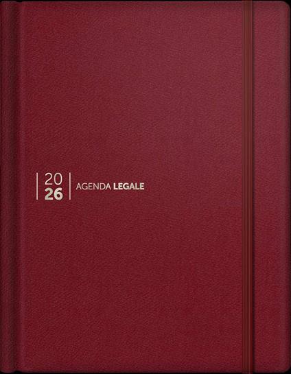 Agenda legale 2026. Ediz. leather rossa. Con App Agenda Legale Pro - copertina
