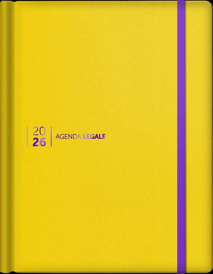 Agenda legale 2026. Ediz. leather gialla. Con App Agenda Legale Pro - copertina