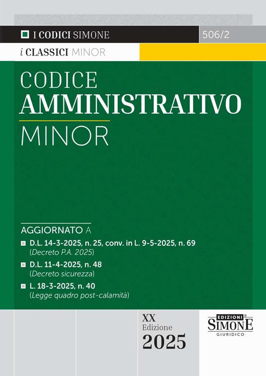 Codice amministrativo Minor - copertina