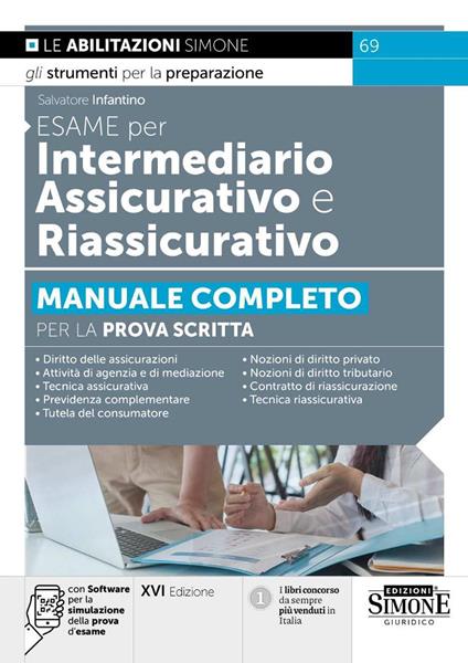 Esame per intermediario assicurativo e riassicurativo. Con software per la simulazione della prova d’esame - Salvatore Infantino - copertina