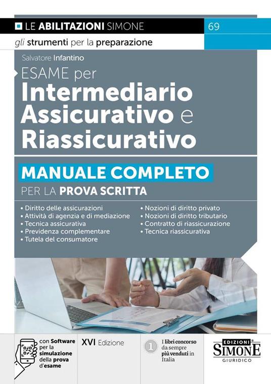 Esame per intermediario assicurativo e riassicurativo. Con software per la simulazione della prova d’esame - Salvatore Infantino - copertina