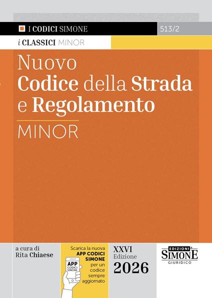 Nuovo codice della strada e regolamento Minor. Con APP CODICI SIMONE per un codice sempre aggiornato - copertina