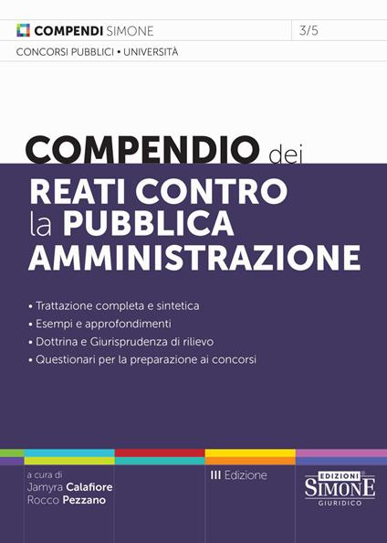 Compendio dei reati contro la pubblica amministrazione - copertina