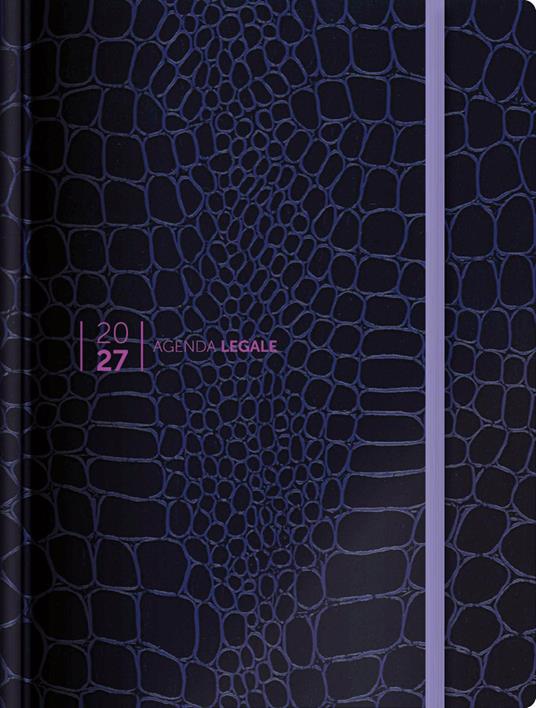 Agenda Legale 2027. Law & Trend Croco purple. Con App Agenda Legale Pro - copertina