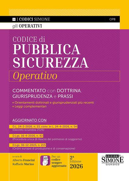 Codice di pubblica sicurezza operativo - copertina