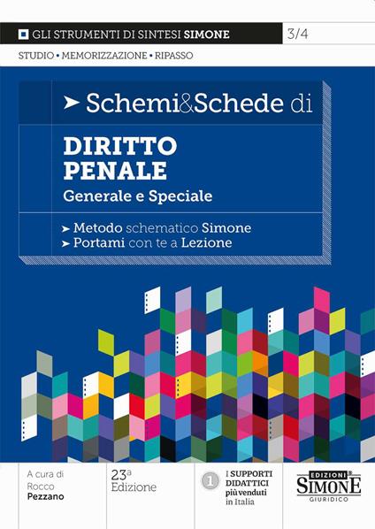 Schemi & schede di diritto penale. Generale e speciale - copertina