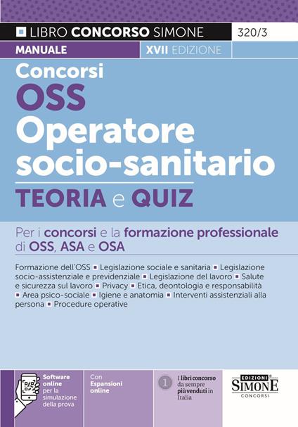Concorsi OSS operatore socio-sanitario. Con espansioni online. Con software online per la preparazione della prova - copertina