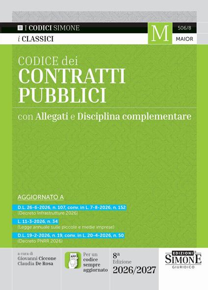 Nuovo codice dei contratti pubblici 2026 - copertina
