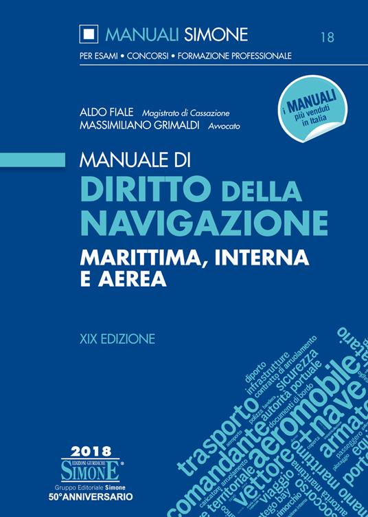 Manuale di diritto della navigazione marittima, interna e aerea - Aldo Fiale,Massimiliano Grimaldi - ebook