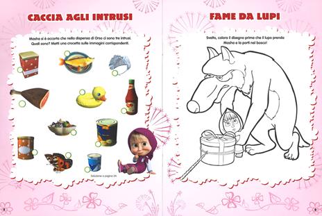 Una piccola peste. Masha e Orso. Libro gioco. Con adesivi. Ediz. illustrata - 4