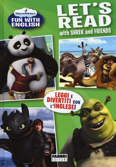 Let's read with Shrek and friends. Dreamworks fun with English. Ediz. illustrata - copertina