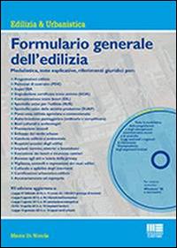 Formulario generale dell'edilizia. Con CD-ROM - Mario Di Nicola - copertina