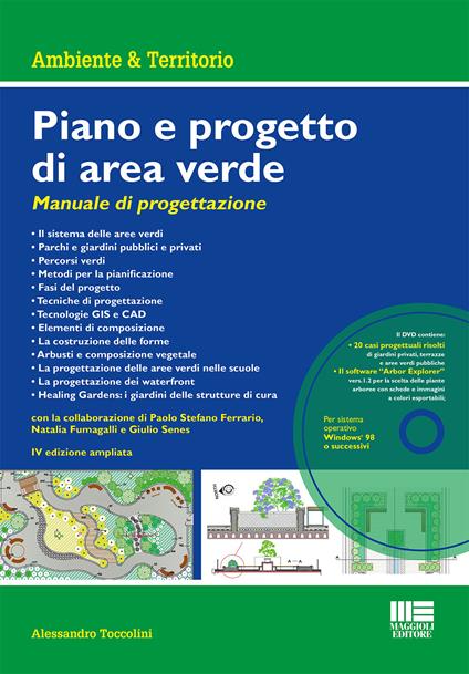 Piano e progetto di area verde. Manuale di progettazione. Con DVD-ROM - Alessandro Toccolini - copertina