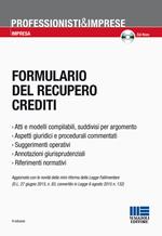 Formulario del recupero crediti. Con CD-ROM