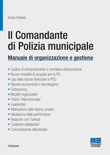 Il comandante di polizia municipale - Sergio Bedessi - copertina