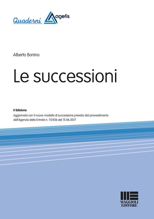 Le successioni - Alberto Bonino - copertina