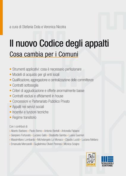 Il nuovo codice degli appalti - Stefania Dota - copertina