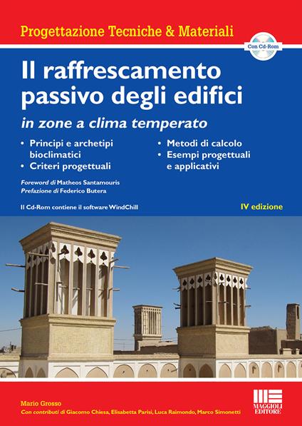 Il raffrescamento passivo degli edifici in zone a clima temperato - Mario Grosso - copertina