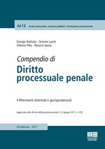 Compendio di diritto processuale penale