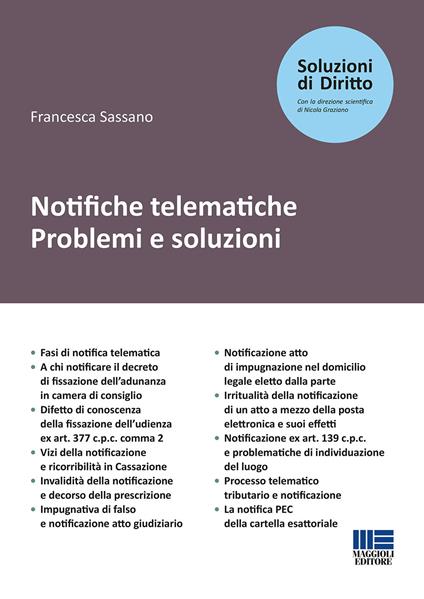 Notifiche telematiche. Problemi e soluzioni - Francesca Sassano - copertina