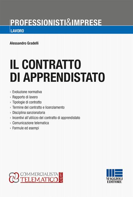 Il contratto di apprendistato - Alessandro Gradelli - copertina