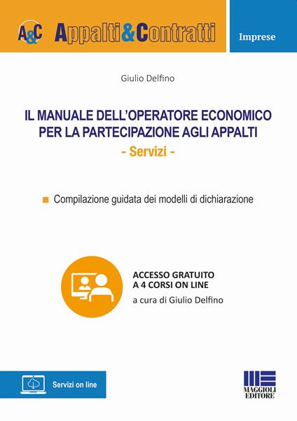 Il manuale dell'operatore economico per la partecipazione agli appalti - Giulio Delfino - copertina