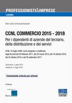 CCNL commercio 2015-2018. Per i dipendenti di aziende del terziario, della distribuzione e dei servizi