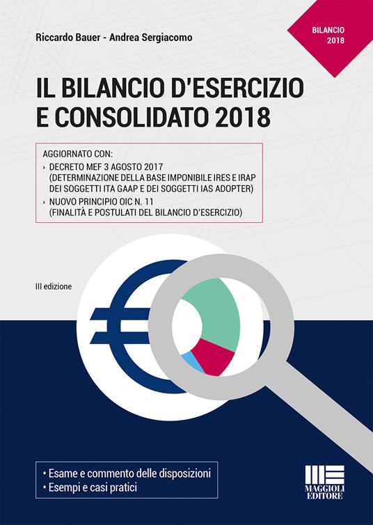 Il bilancio d'esercizio e consolidato - Riccardo Bauer,Andrea Sergiacomo - copertina