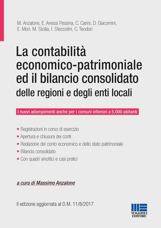 La contabilità economico-patrimoniale ed il bilancio consolidato delle regioni e degli enti locali - copertina