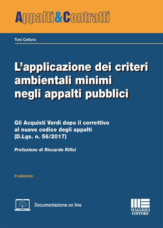 L' applicazione dei criteri ambientali minimi negli appalti pubblici - Toni Cellura - copertina