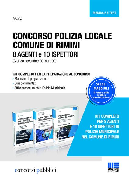 Concorso polizia locale comune di Rimini. 8 agenti e 10 ispettori - copertina