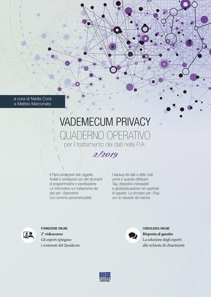 Vademecum Privacy. Quaderno operativo per il trattamento dei dati nella PA (2019). Vol. 2 - copertina