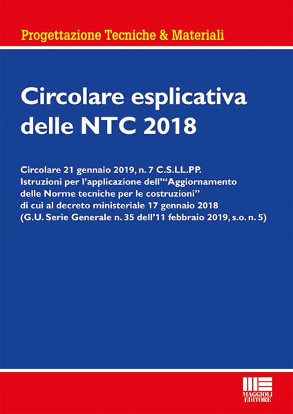 Circolare esplicativa delle NTC 2018 - copertina