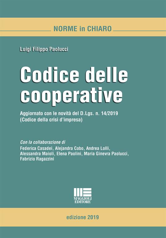 Codice delle cooperative - Luigi F. Paolucci - copertina