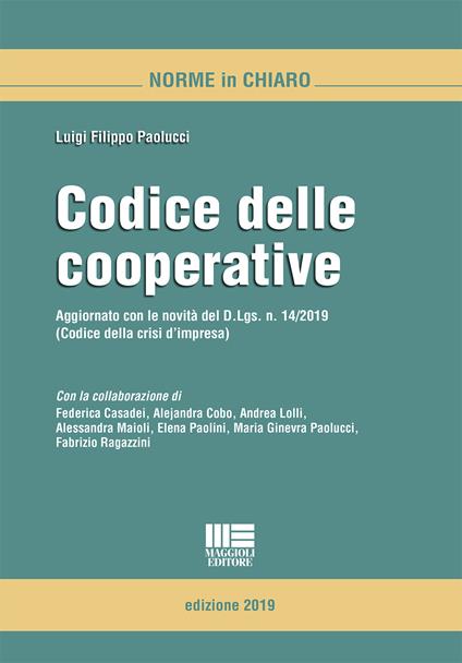 Codice delle cooperative - Luigi F. Paolucci - copertina