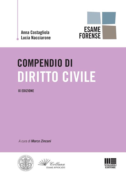 Compendio di diritto civile - Anna Costagliola,Lucia Nacciarone - copertina