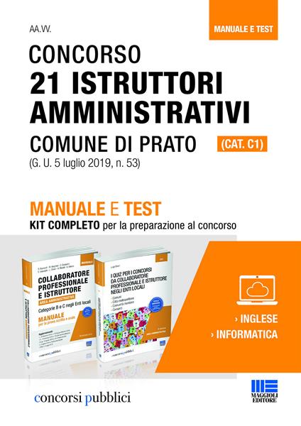 Concorso 21 istruttori amministrativi (cat. c1) Comune di Prato - Luigi Oliveri - copertina