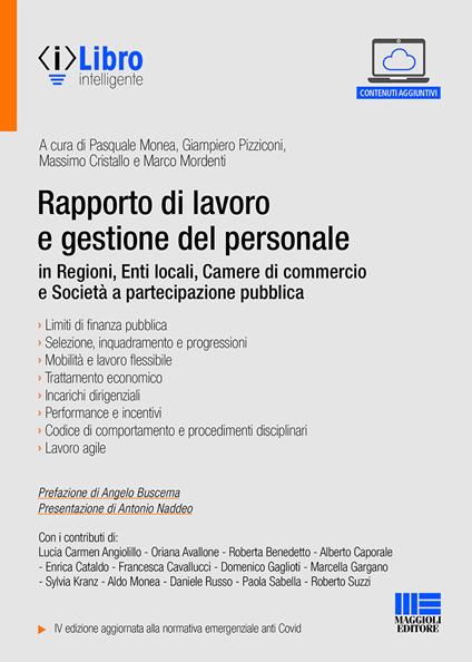Rapporto di lavoro e gestione del personale in Regioni, Enti locali, Camere di commercio e Società a partecipazione pubblica - copertina