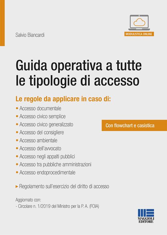 Guida operativa a tutte le tipologie di accesso. Con Contenuto digitale per accesso on line - Salvio Biancardi - copertina