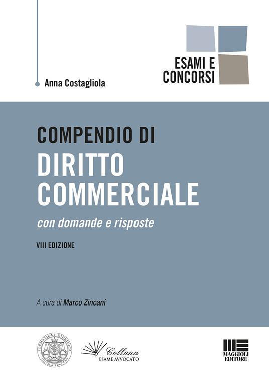 Compendio di diritto commerciale - Anna Costagliola - copertina