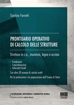 Prontuario operativo di calcolo delle strutture