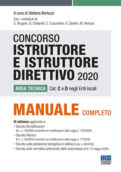 Concorso istruttore e istruttore direttivo. Area tecnica cat. C e D negli Enti locali - copertina