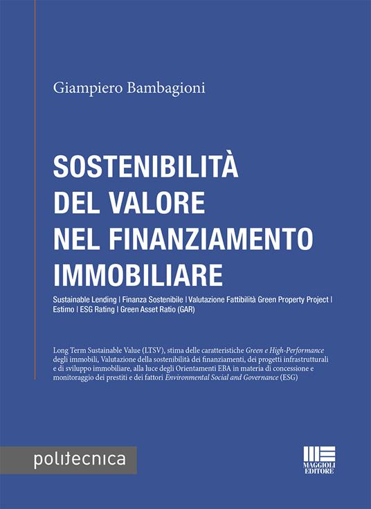 Sostenibilità del valore nel finanziamento immobiliare - Giampiero Bambagioni - copertina