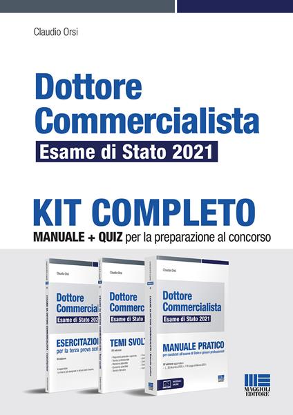 Dottore commercialista. Esame di Stato 2021. Kit completo - Claudio Orsi - copertina