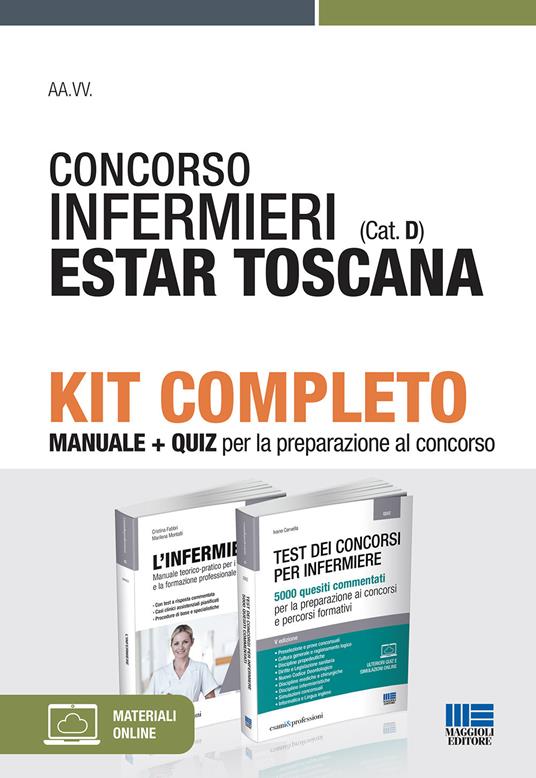 Concorso infermieri (cat. D) ESTAR Toscana. Kit completo - Cristina Fabbri,Marilena Moltalti,Ivano Cervella - copertina