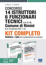 Concorso 14 Istruttori 6 Funzionari tecnici (Cat. C e D) Comune di Rimini (G.U. 22 gennaio 2021, n. 6). Kit completo