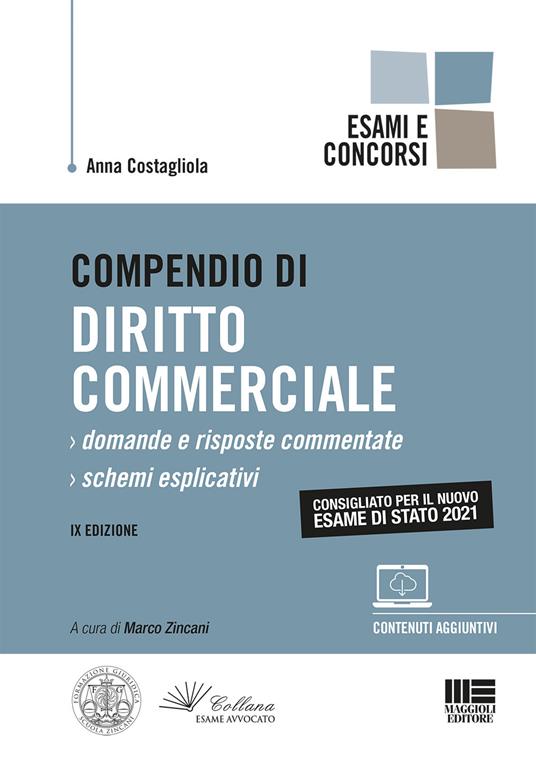 Compendio di diritto commerciale. Con espansione online - Anna Costagliola - copertina