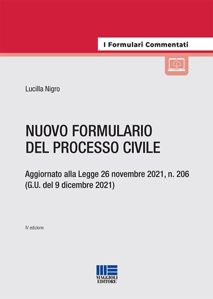 Nuovo formulario del processo civile - Lucilla Nigro - copertina